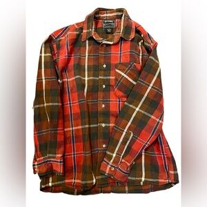 National Outfitters Large Red Flannel Long Sleeve